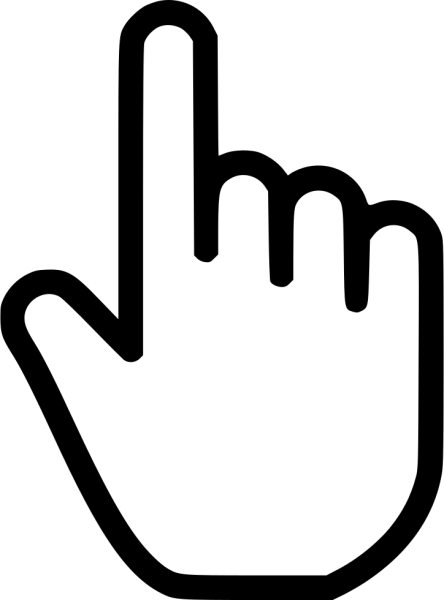 Иконка указательный палец