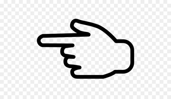 Символ палец вправо