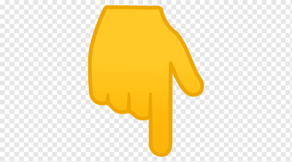 Палец указатель вниз