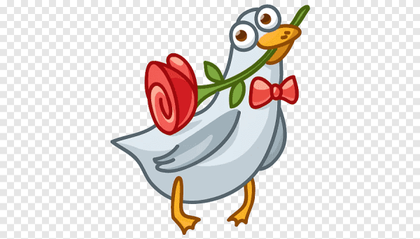 Голубь мультяшный