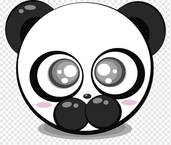 Панда морда вектор