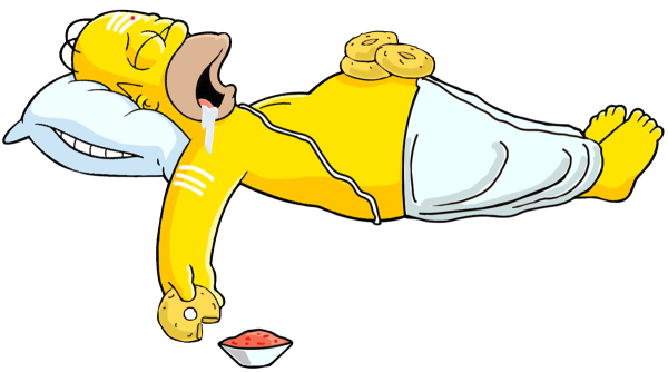 Спящий гомер симпсон