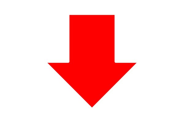 Изображение стрелки вниз