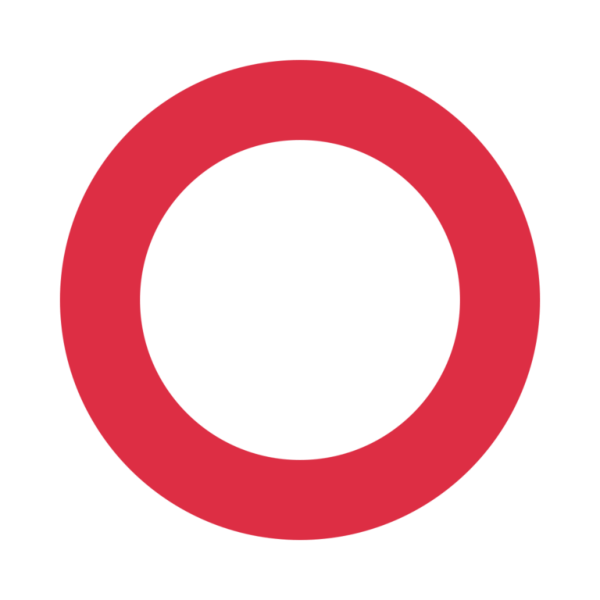 Эмодзи кружок красный