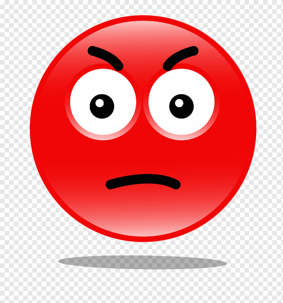 Красный смайлик