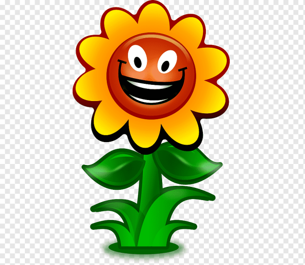 Цветы с рожицами