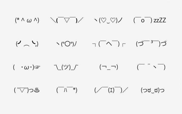 Смайлики из скобок