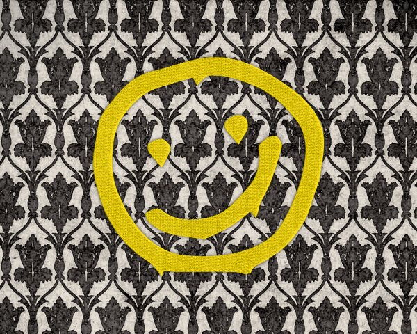 Шерлок смайлик на стене