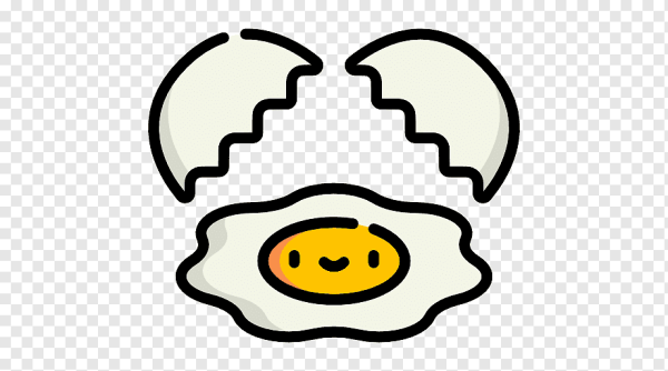 Рисунок яичницы с личиком