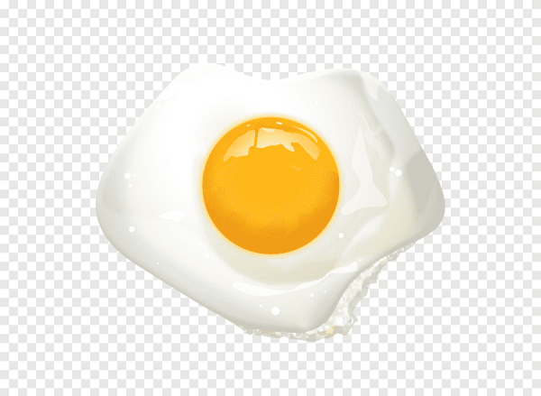 Яичница вид сверху