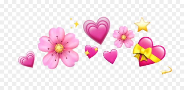 Смайл розовое сердце