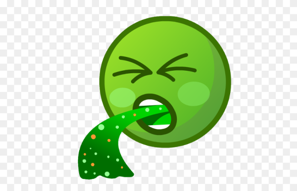 Зеленый смайлик тошнит