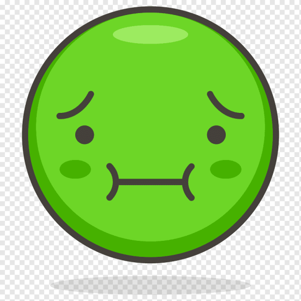 Зеленый смайлик тошнит