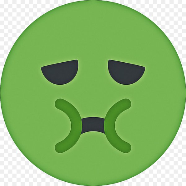 Смайлик с зеленой рвотой