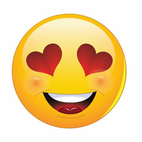 Смайлик с влюбленными глазами