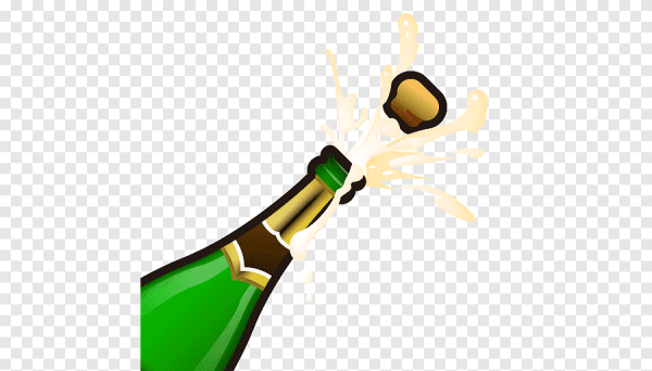 Смайл бутылка шампанского