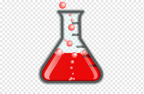 Колба на прозрачном фоне