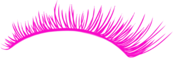 Розовые реснички для фотошопа