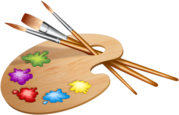 Палитра и кисти