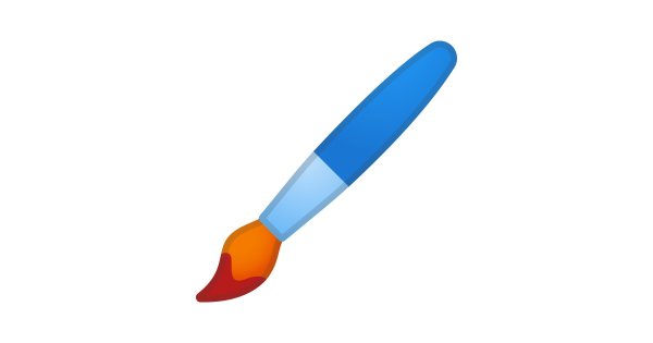 Рисование кистью эмодзи