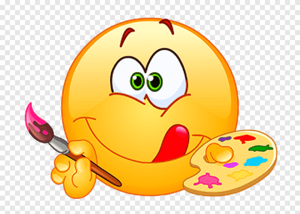 Смайлик с кисточкой