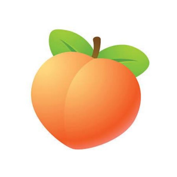 Персик эмодзи