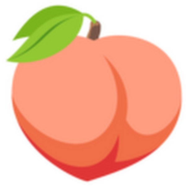 Персик стикер фрукт