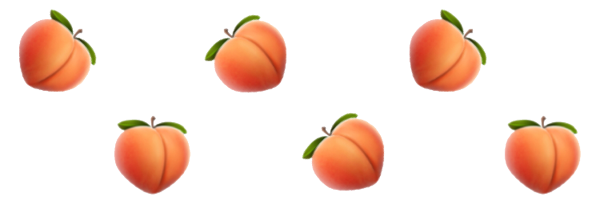 Смайлик персик на прозрачном фоне