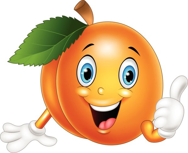 Абрикос мультяшный