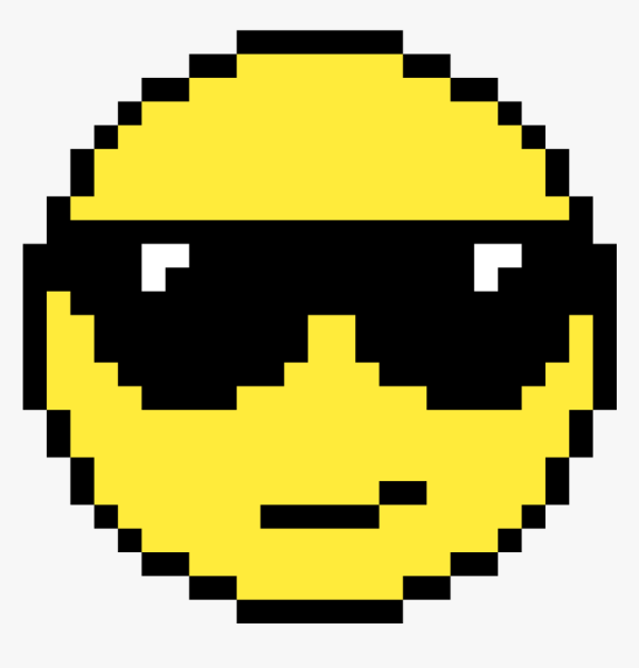 Смайлик пиксель арт
