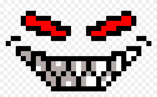 Улыбка пиксель арт