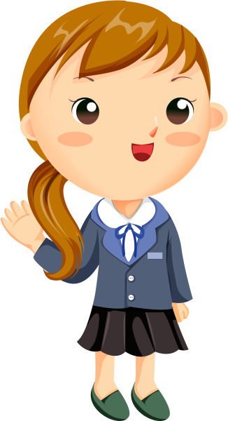 Ученица мультяшный