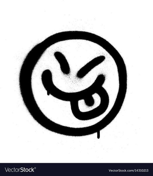 Улыбчивый смайлик для граффити