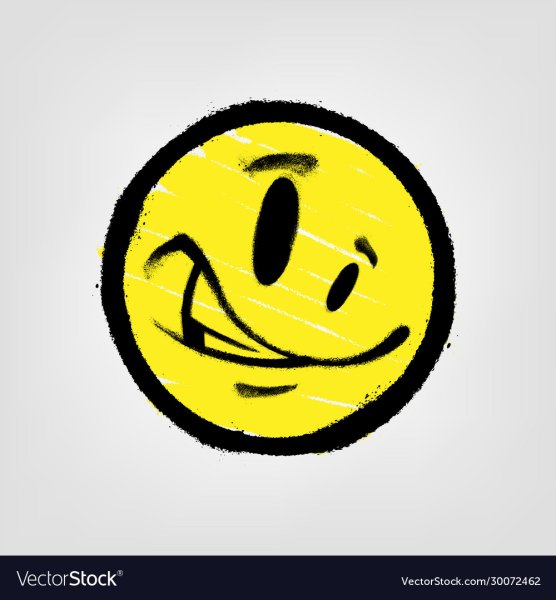 Смайлик граффити