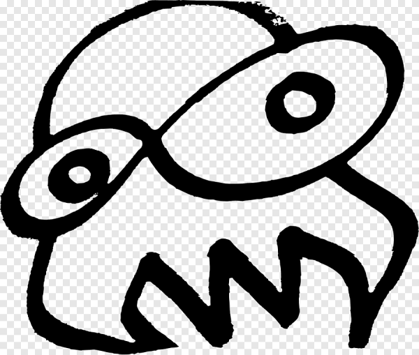 Страшный силуэт с глазами