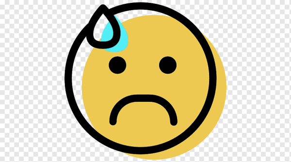 Значок грустный смайлик