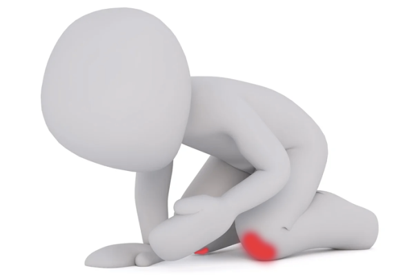 Человечек на коленях