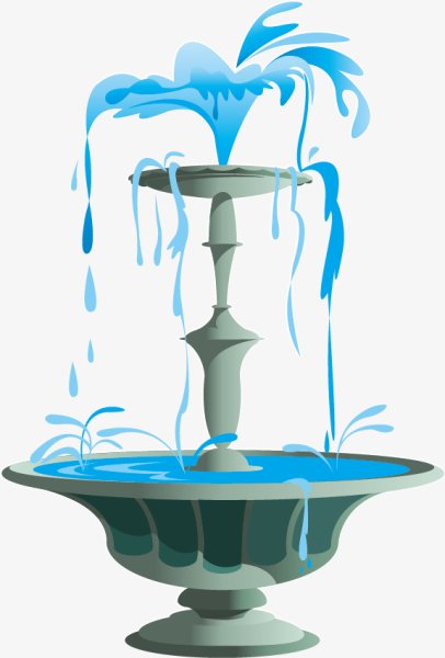 Фонтан рисунок