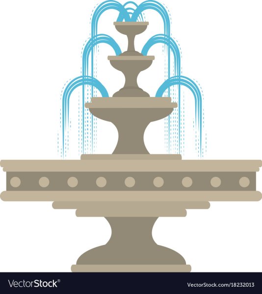 Фонтан иконка вектор