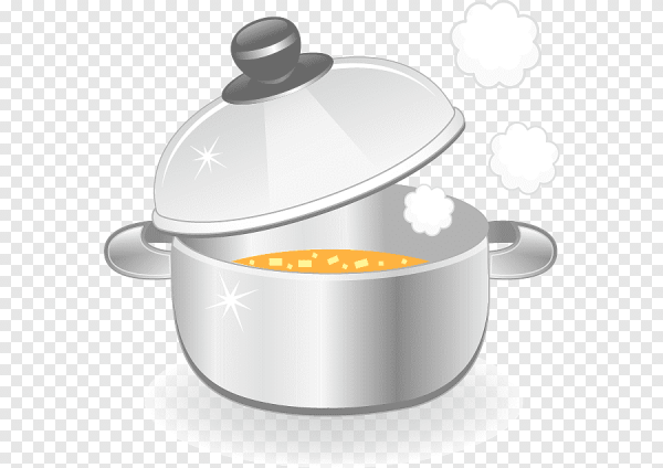 Кастрюля супа без фона