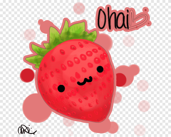 Клубничка милые нарисовать