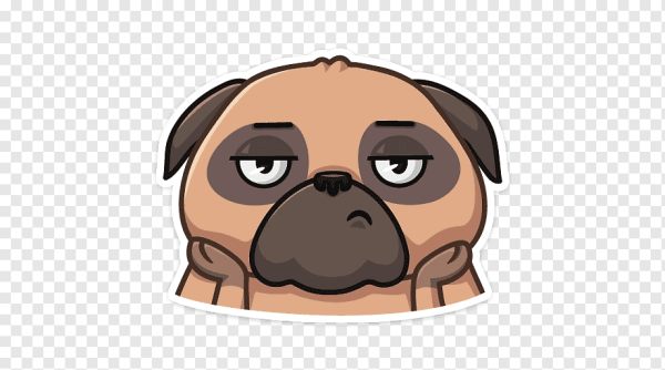 Стикеры ВК Мопс Бун