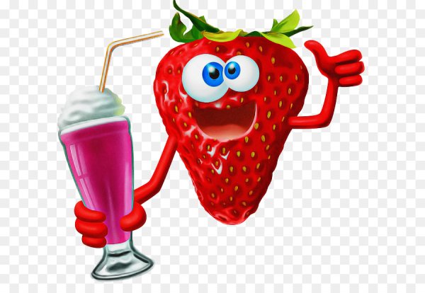 Веселые фрукты клубника