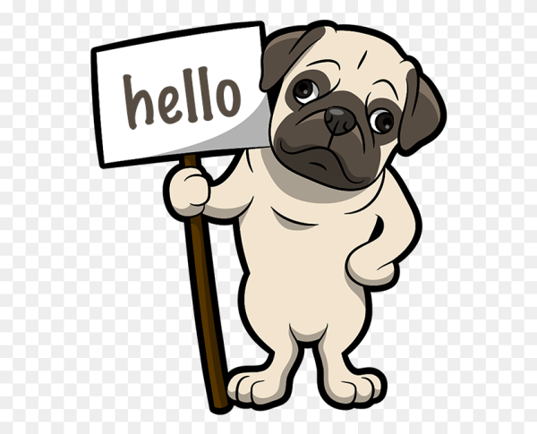 Мопс клипарт