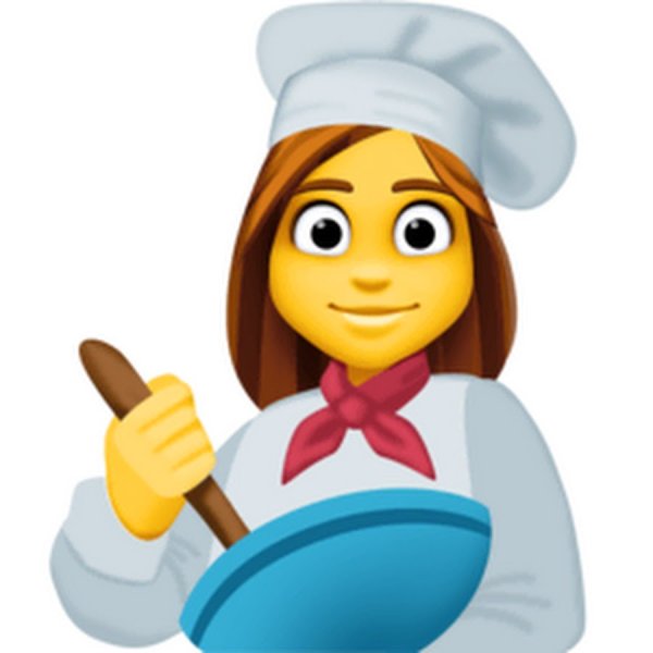 Смайлики повар женщина