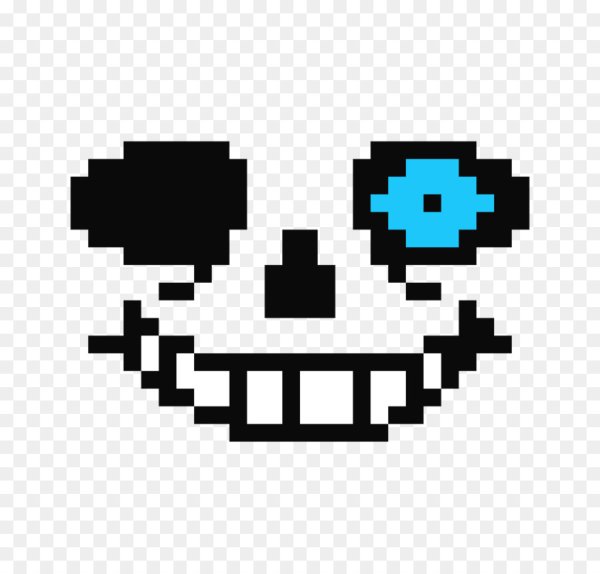 Лицо Санса в пикселях