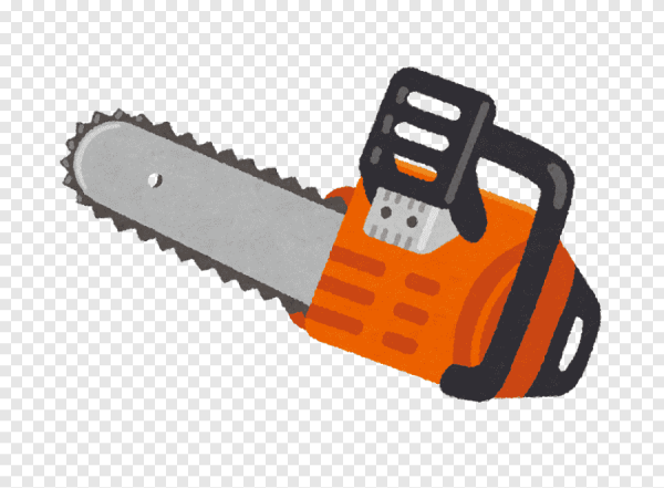 Бензопила без фона