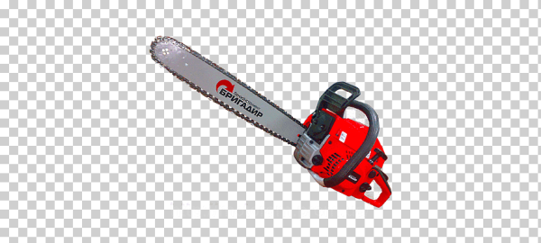 Бензопила без фона