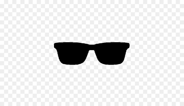 Черные очки без фона