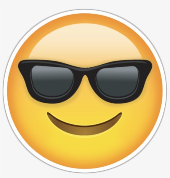 Эмодзи смайлик в очках